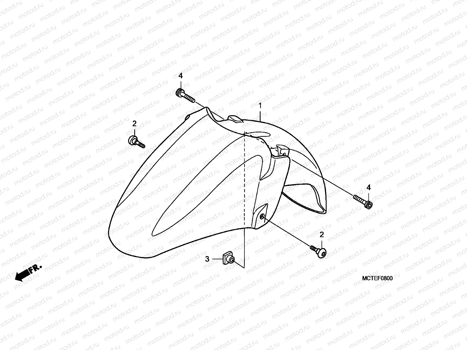 F-8 FRONT FENDER(FJS400D/FJS6 00D6)