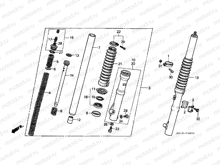 F-8 FRONT FORK (1)