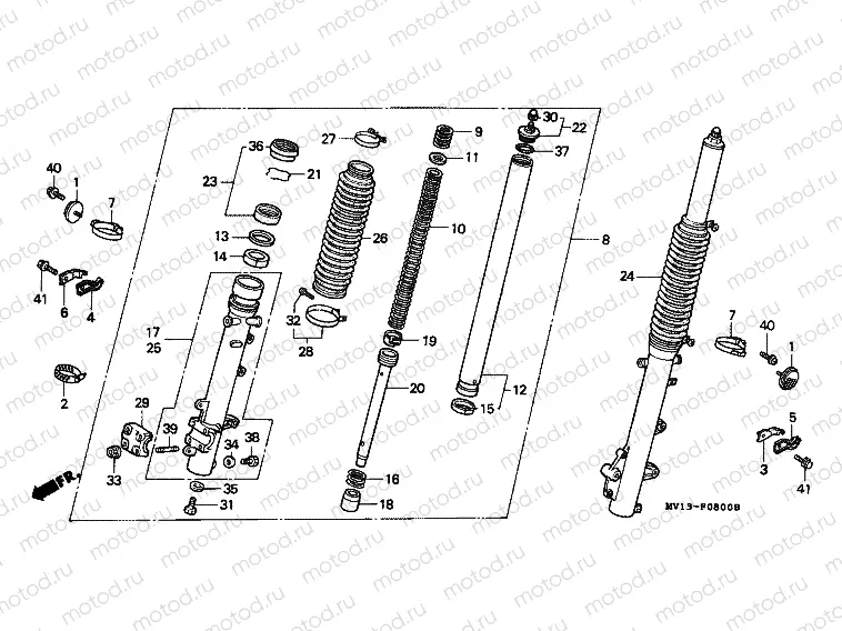 F-8 FRONT FORK