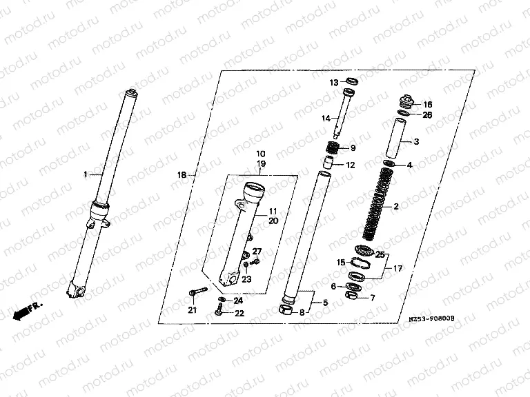 F-8 FRONT FORK