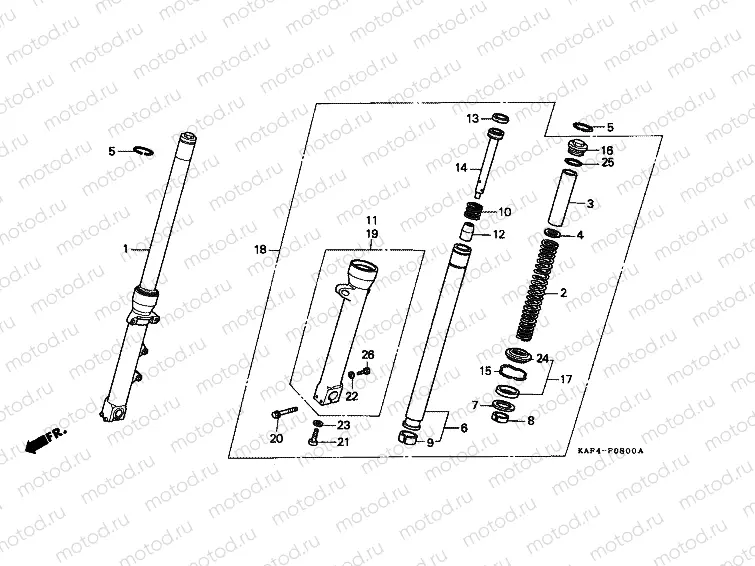 F-8 FRONT FORK