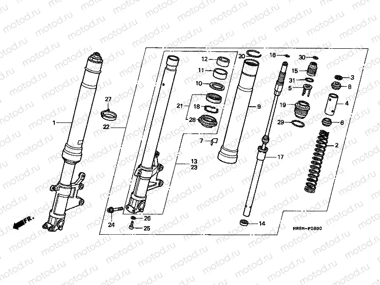 F-8 FRONT FORK