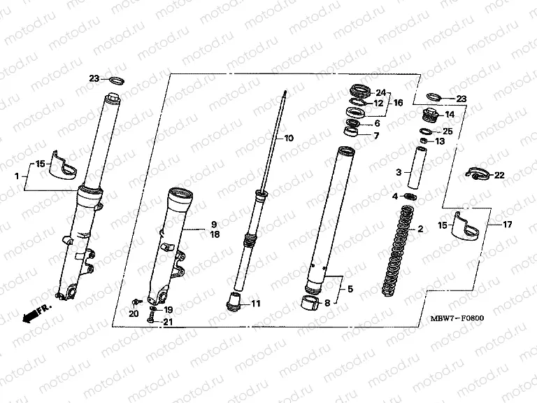 F-8 FRONT FORK