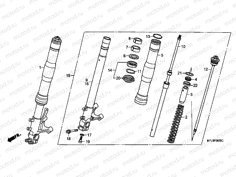 F-8 FRONT FORK
