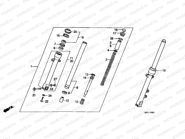 F-8 FRONT FORK
