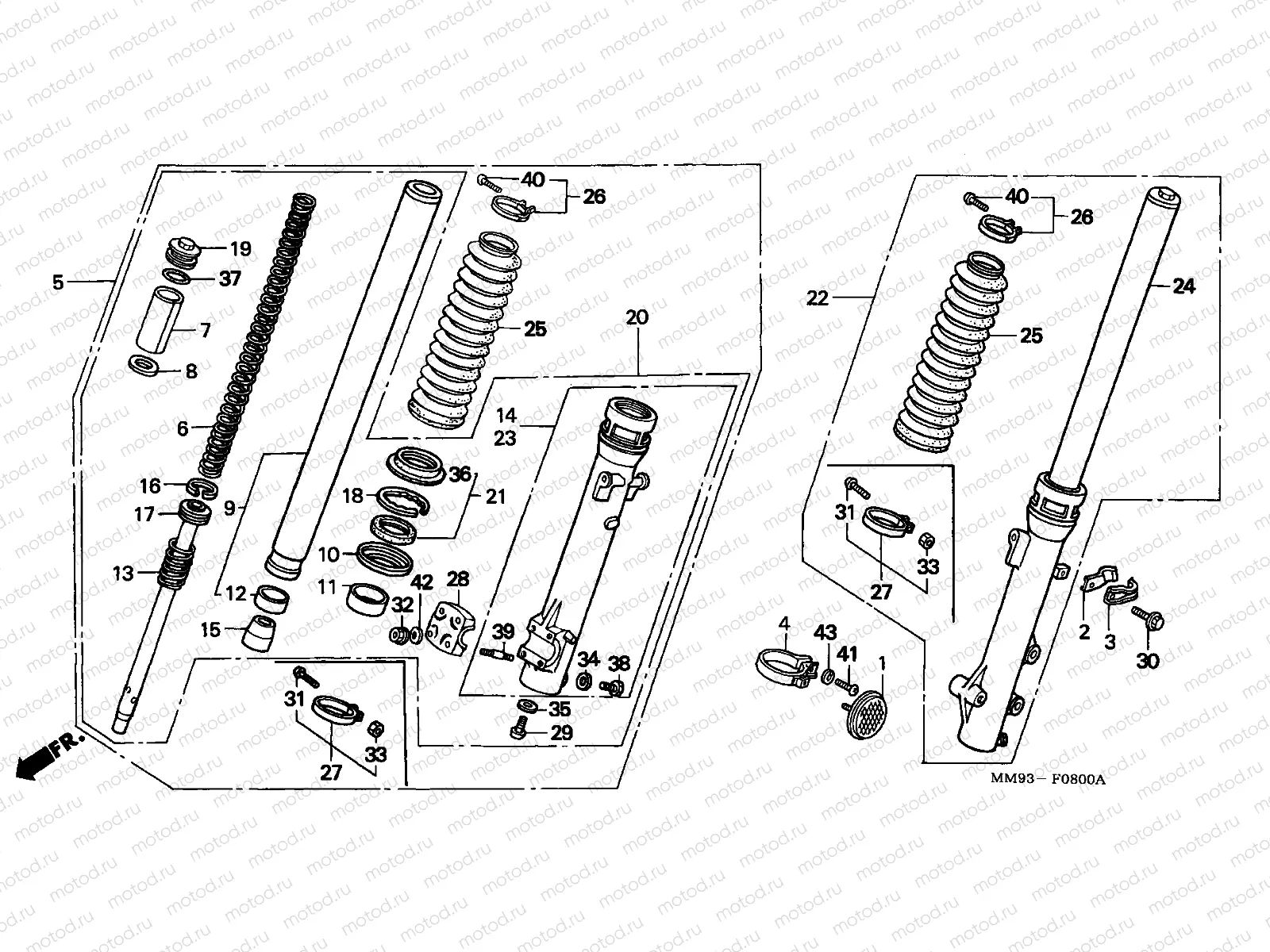 F-8 FRONT FORK