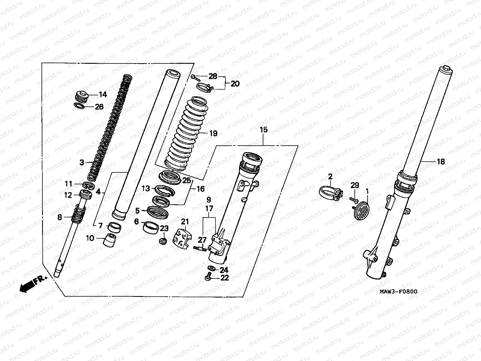 F-8 FRONT FORK