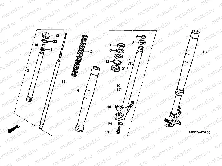 F-8 FRONT FORK