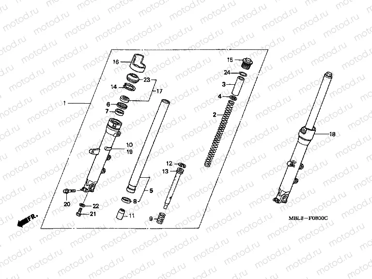 F-8 FRONT FORK