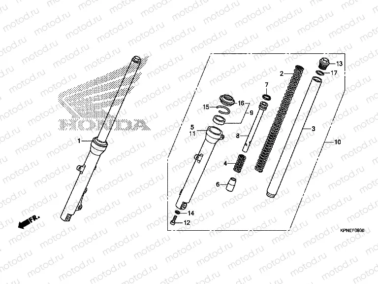 F-8 FRONT FORK