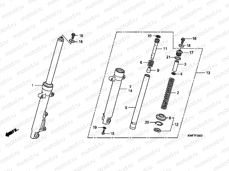 F-8 FRONT FORK