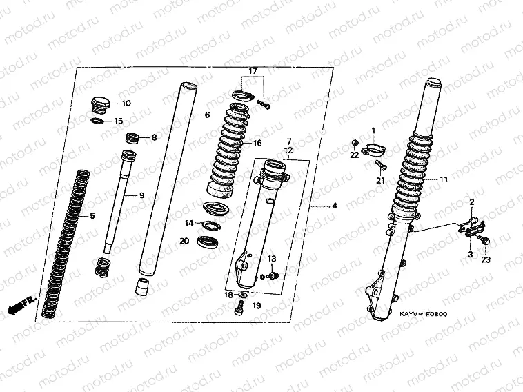 F-8 FRONT FORK