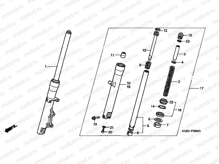 F-8 FRONT FORK