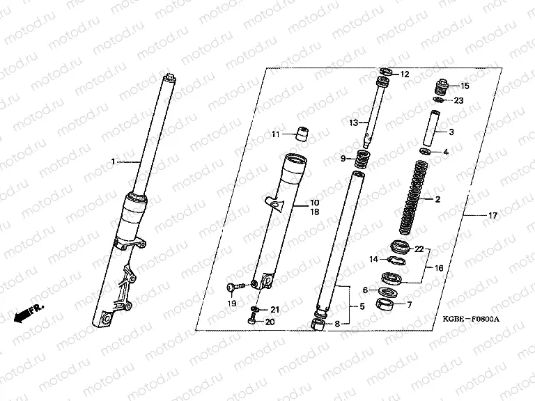 F-8 FRONT FORK