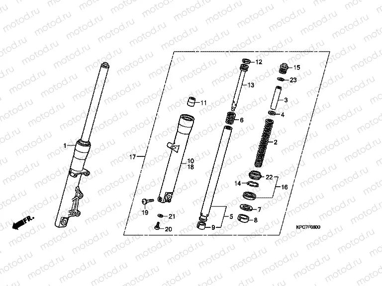 F-8 FRONT FORK