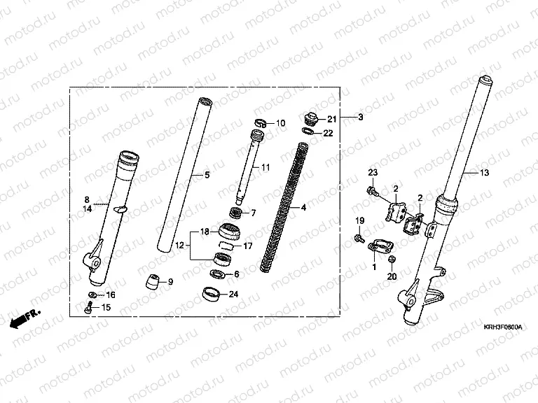 F-8 FRONT FORK