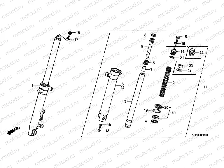 F-8 FRONT FORK