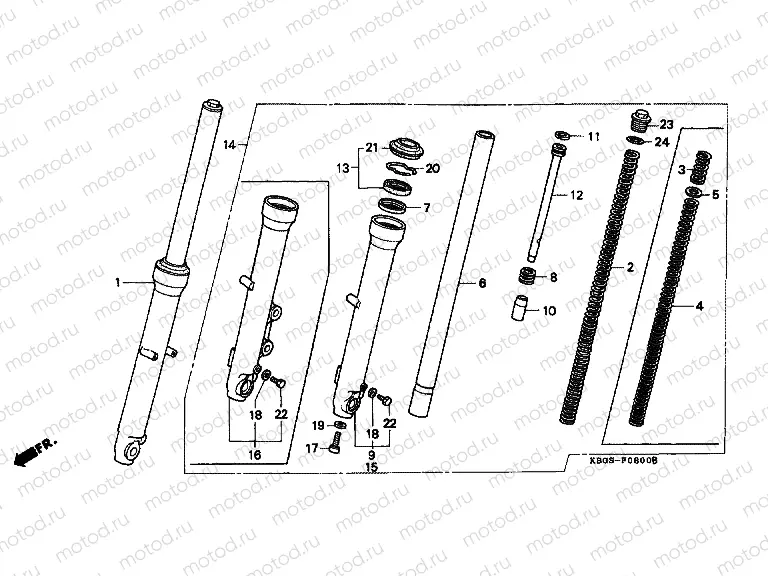 F-8 FRONT FORK