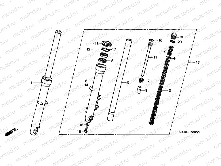 F-8 FRONT FORK