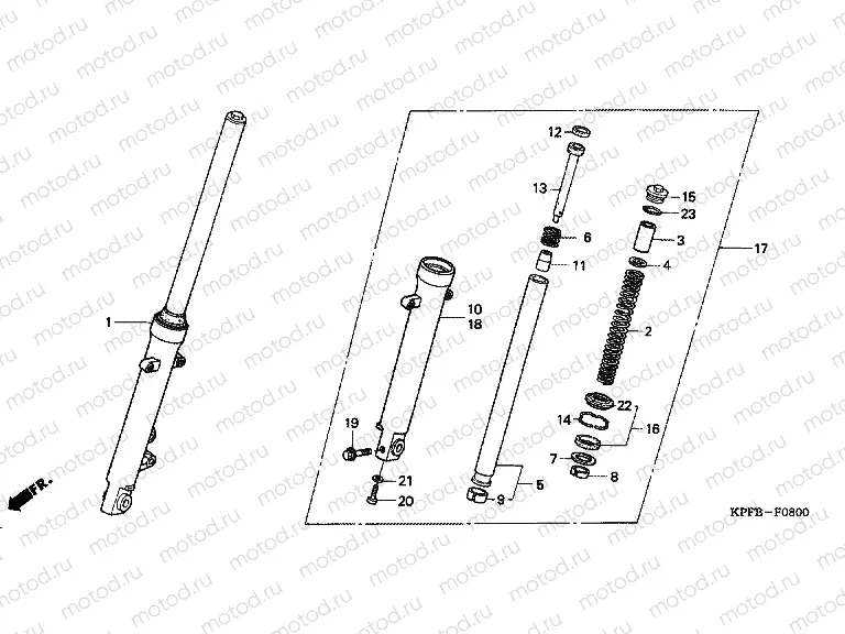 F-8 FRONT FORK