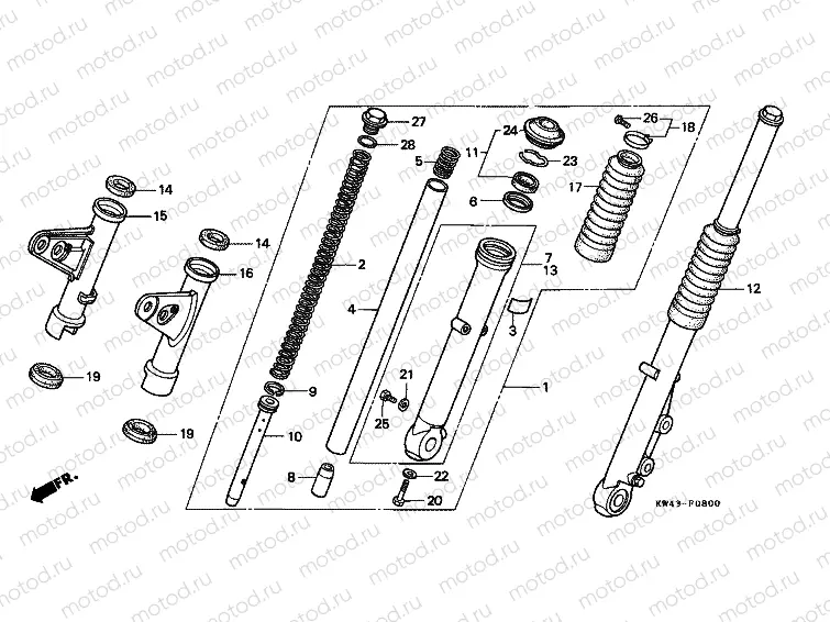 F-8 FRONT FORK