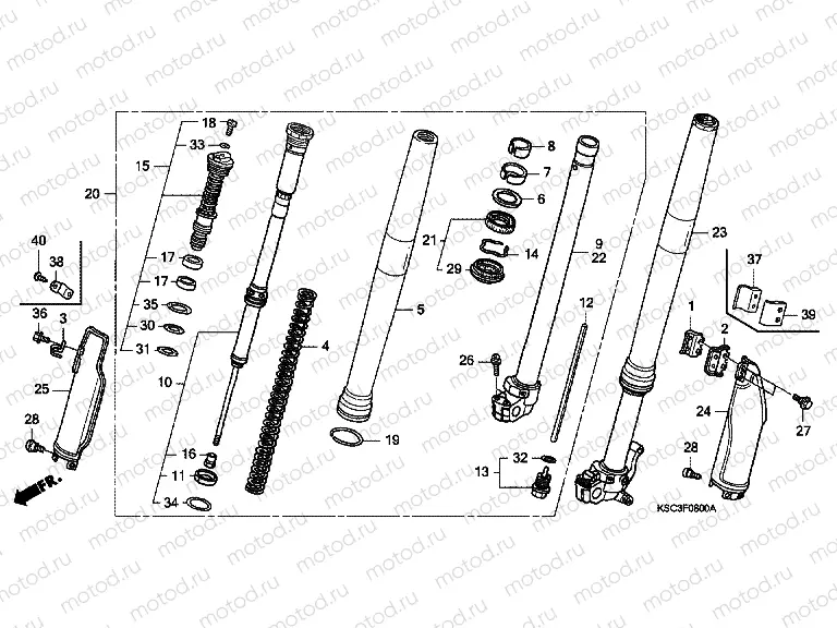 F-8 FRONT FORK
