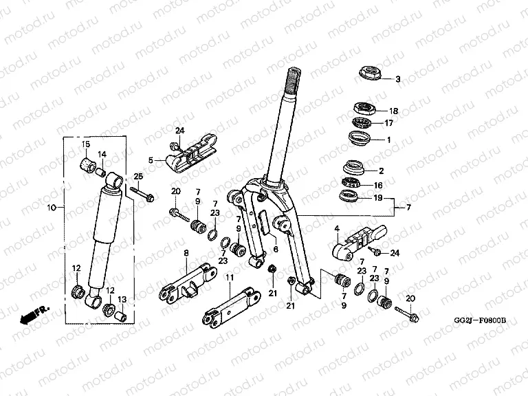 F-8 FRONT FORK