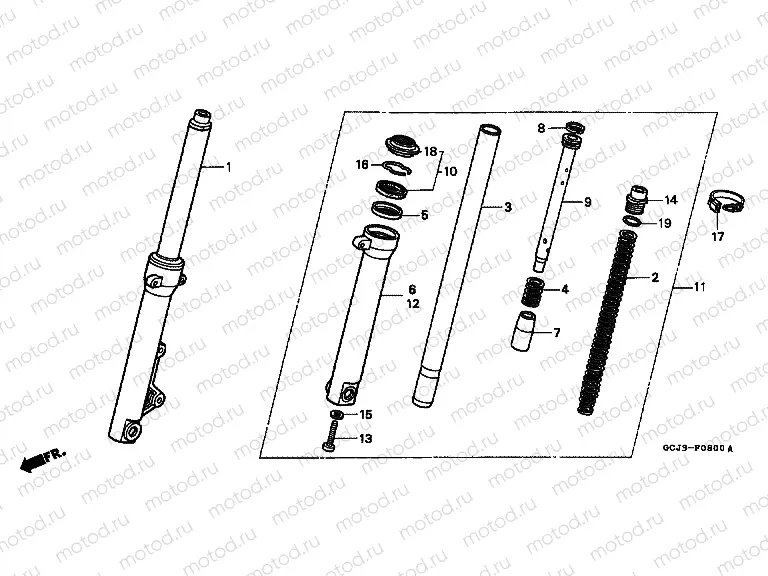 F-8 FRONT FORK