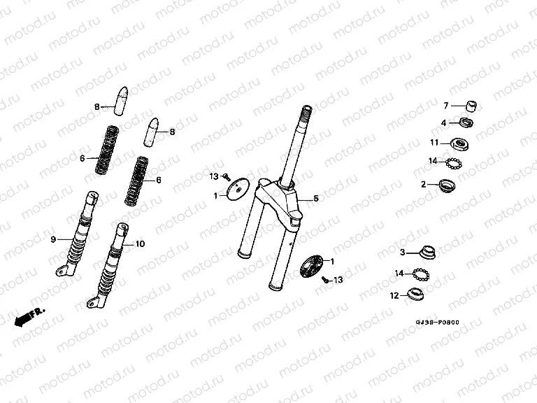 F-8 FRONT FORK