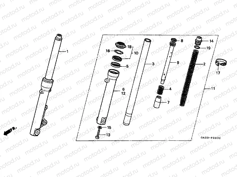 F-8 FRONT FORK