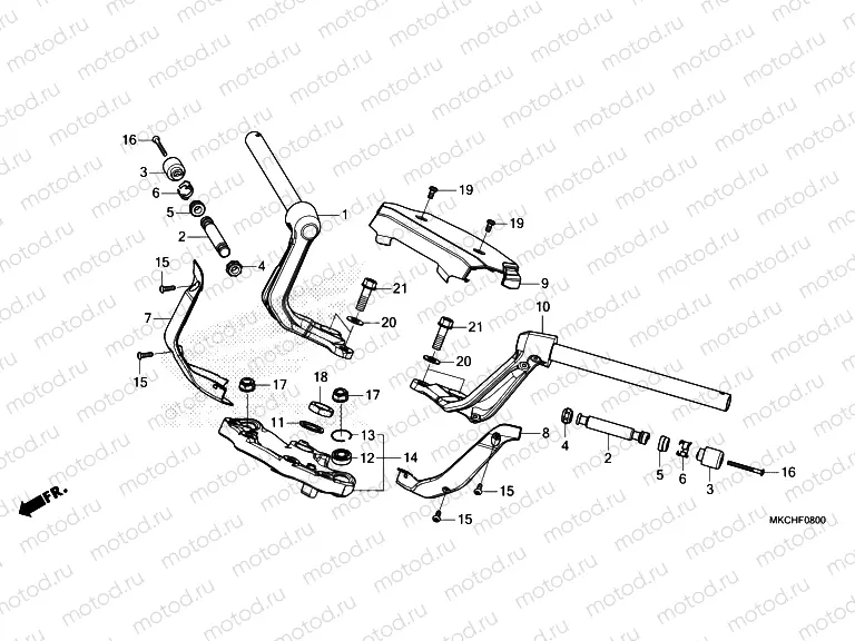 F-8 HANDLE PIPE & TOP BRIDGE