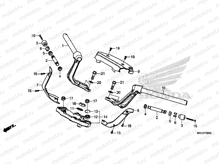 F-8 HANDLE PIPE/TOP BRIDGE