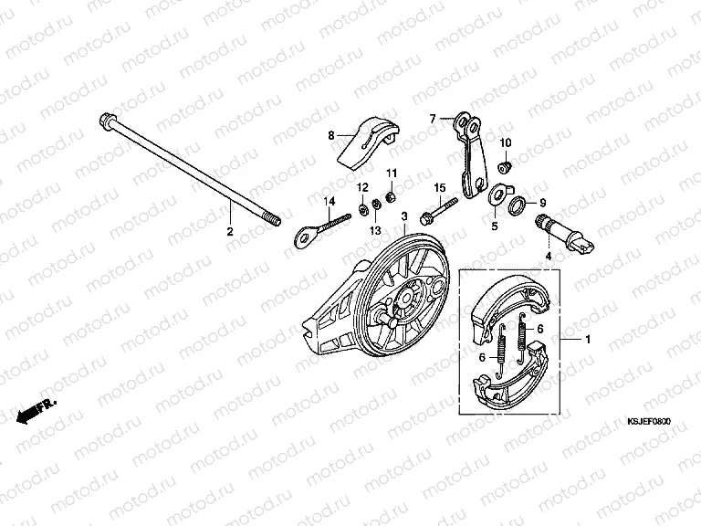 F-8 REAR BRAKE PANEL