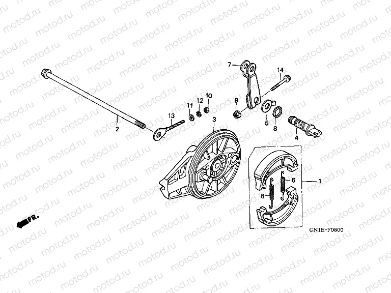F-8 REAR BRAKE PANEL