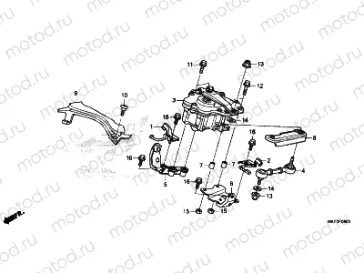 F-8 STEERING DAMPER