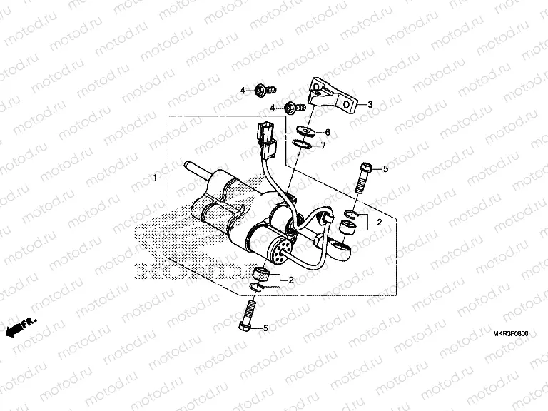 F-8 STEERING DAMPER