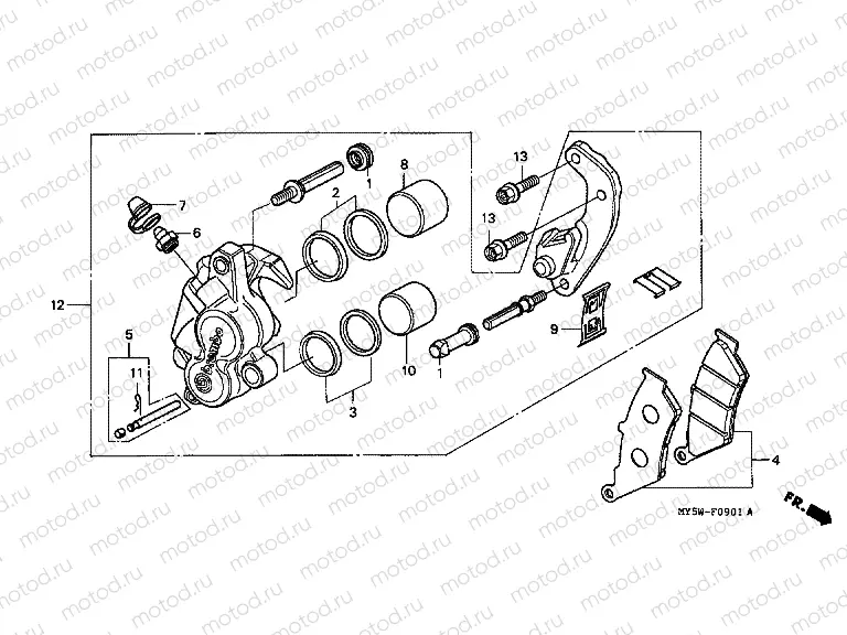 F-9-1 FRONT BRAKE CALIPER (2)