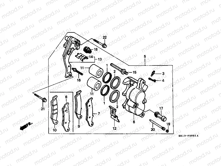 F-9-1 FRONT BRAKE CALIPER (2)