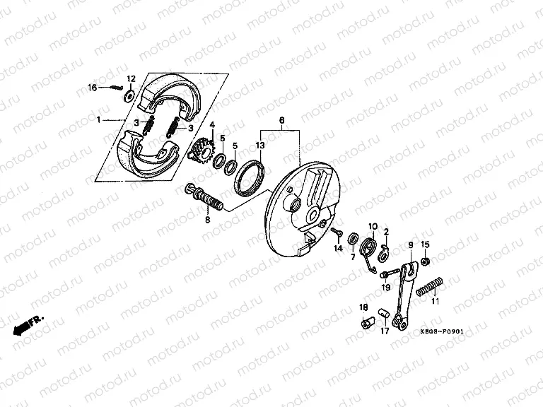 F-9-1 FRONT BRAKE PANEL