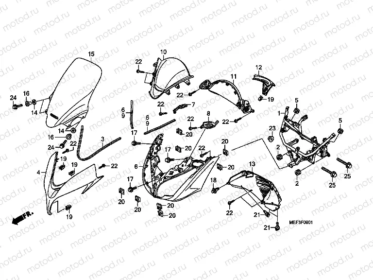 F-9-1 FRONT COVER (FJS400D9 / FJS400A)