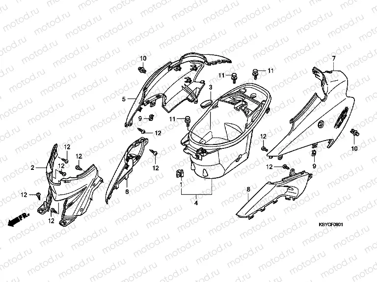 F-9-1 LUGGAGE BOX / BODY COVER (SC1256.8)