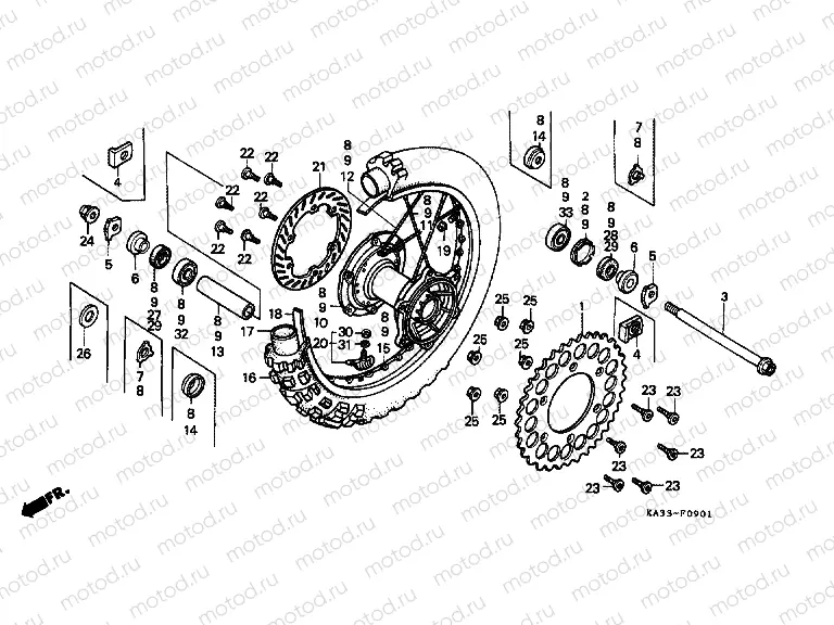 F-9-1 REAR WHEEL (2)