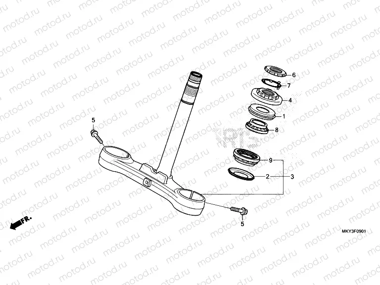 F-9-1 STEERING STEM