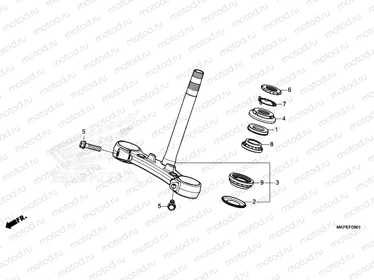 F-9-1 STEERING STEM  CB500FAN
