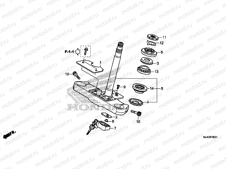 F-9-1 STEERING WHEEL (VT750C2S / S)