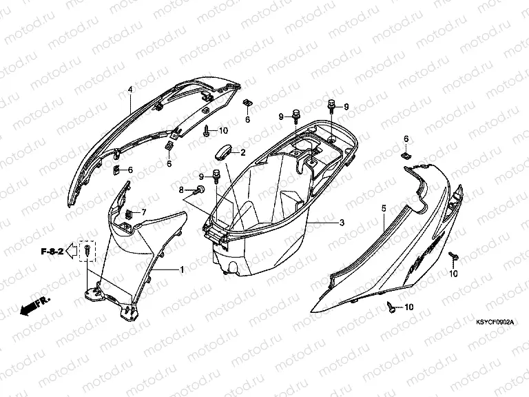F-9-2 LUGGAGE BOX / BODY COVER (SC125A)