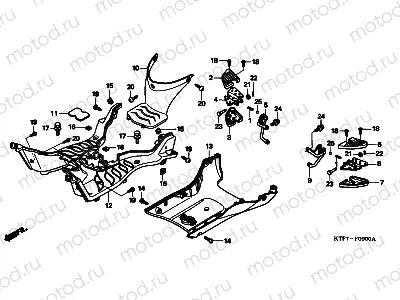 F-9 FLOOR PANEL / PILLION STEP