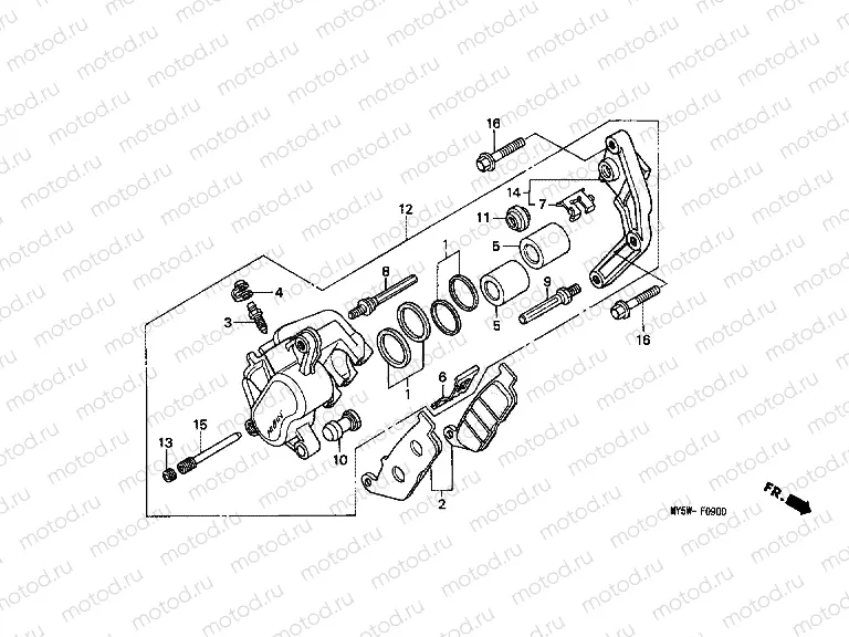 F-9 FRONT BRAKE CALIPER (1)