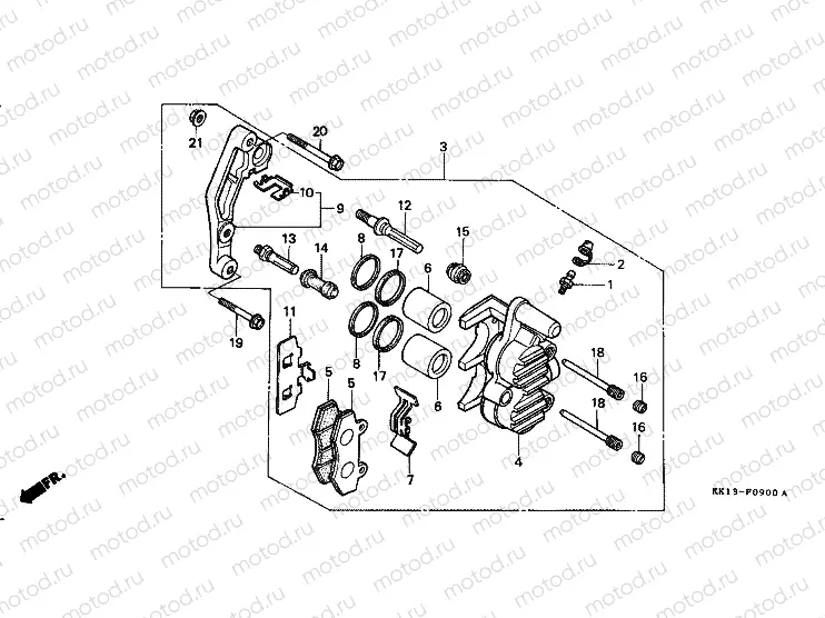 F-9 FRONT BRAKE CALIPER (1)