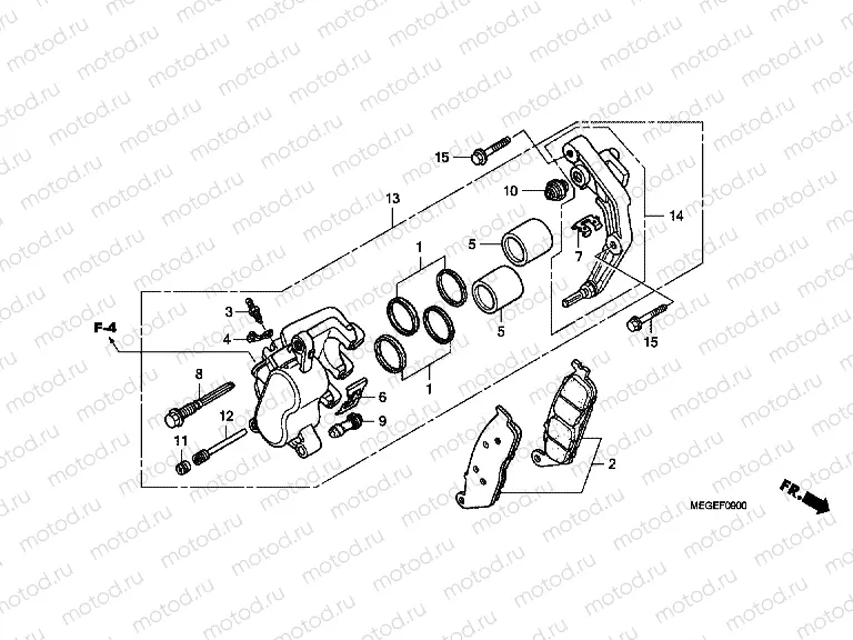 F-9 FRONT BRAKE CALIPER